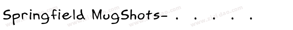 Springfield MugShots字体转换